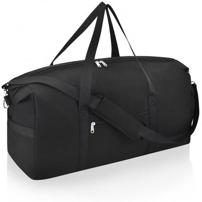 Carry On Luggage 22x14x9 Airline Approved, 40L Gym Duffle Bag for Travel - color: Black, size: 40L