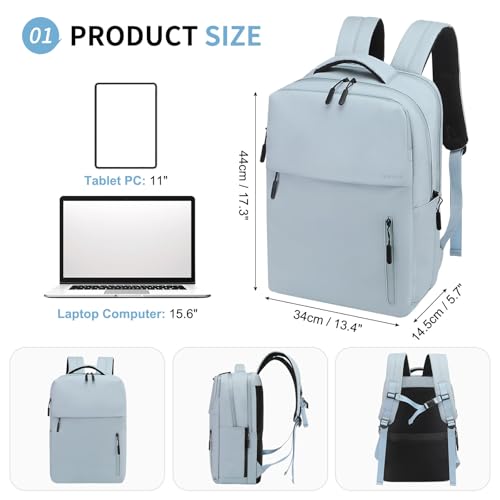 20L Backpack for 15.6 Inch Laptop for Men and Women Dusty Blue - color: Dusty Blue