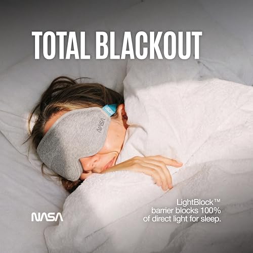 NASA Sleep Mask with LightBlock™ Barrier - color: Lunar Grey