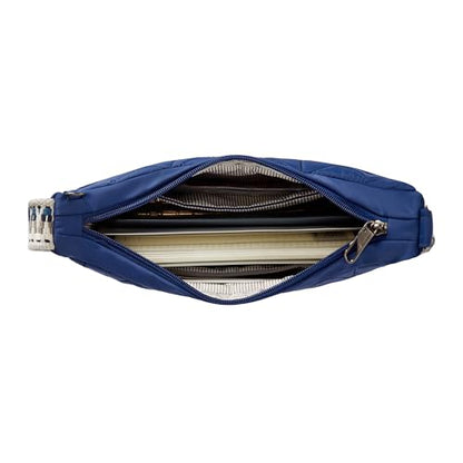 Travelon Anti-Theft Boho Crescent Crossbody - color: Lush Blue