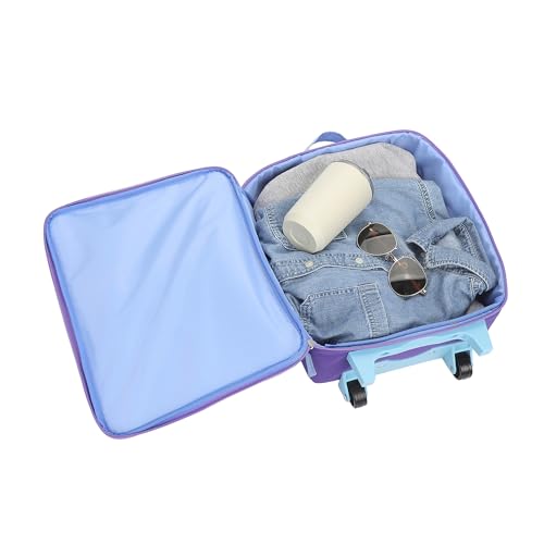 Frozen 2 Anna & Elsa Formal Wear 14" Youth Purple Soft Sided Luggage - color: Frozen 2 Anna & Elsa