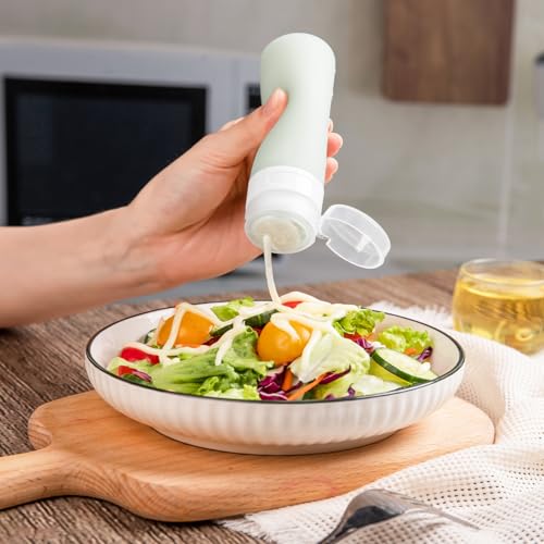 MICEBAY 3 oz Condiment Squeeze Bottles, Leakproof Salad Dressing Container - color: Candies, size: 3 OZ
