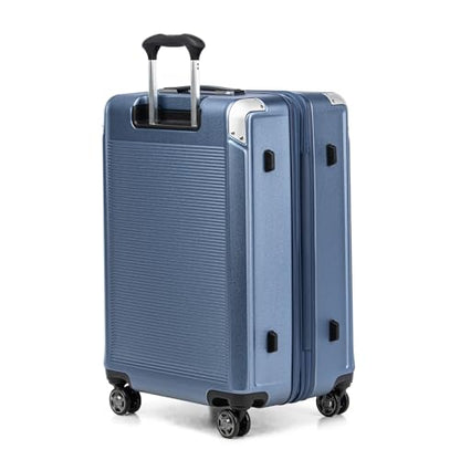 Travelpro Platinum Elite Hardside Checked Luggage, Dark Sky, 25-Inch - color: Dark Sky Blue, size: Checked- Medium 25-Inch