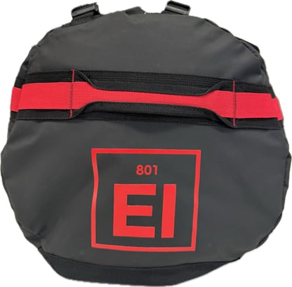 Element Equipment Trailhead Duffel Bag Shoulder Straps Waterproof Black/Red Large - color: Black/Red, size: Large 85 Liters
