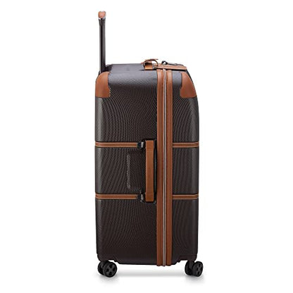 DELSEY PARIS Chatelet Air 2.0, 26 Inch Checked Luggage, Chocolate Brown - color: Chocolate Brown, size: Checked-26 Inch Trunk