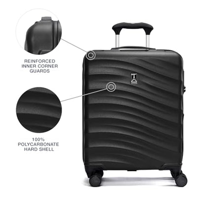 Travelpro Maxlite Air V2 Hardside Expandable Carry-On, Black, 18-Inch - color: Black, size: International Carry On 18-Inch