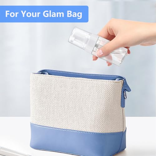 4 Pack 3.4 Oz (100ml) Foam Pump Bottles, TSA Approved Travel Size