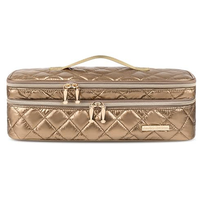Anti-Drop Travel Case for Dyson Airwrap & Shark FlexStyle - color: Gold