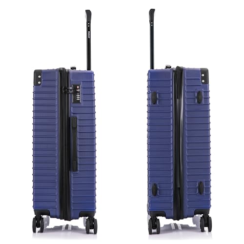 DUKAP TOUR 24-Inch Medium Hardside Spinner Luggage TSA Lock Durable Blue - color: Blue, size: 24 Inch