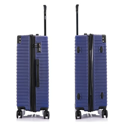 DUKAP TOUR 24-Inch Medium Hardside Spinner Luggage TSA Lock Durable Blue - color: Blue, size: 24 Inch
