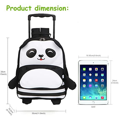 Yodo 3-Way Kids Suitcase Luggage or Toddler Rolling Backpack with wheels - color: Panda-Medium, style: Panda