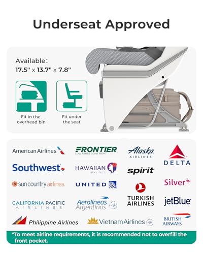 BAGSMART 40.6cm(16인치) 소형 언더시트 휴대용 수하물, 바퀴가 달린 여행 가방, 브라운., 40.6cm(16인치) 소형 휴대용 수하물 - color: 브라운.