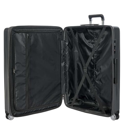 Bric's Cervia 3pc Hardside Expandable Luggage Set, 360° Spinner Wheels, Lightweight Suitcase, TSA-Approved Locks, Durable, (21" with Front Pocket/27”/30”), Dark Grey - color: Dark Grey, size: 3 Piece Set (21 with Front Pocket / 27/ 30)