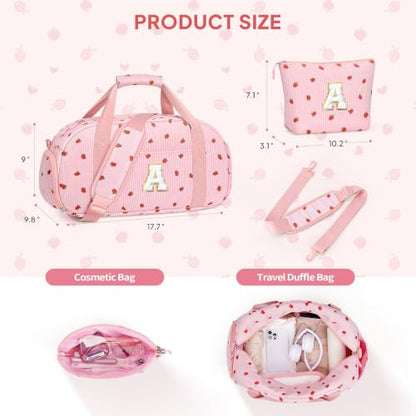 YOOLIFE Travel Duffle Bag for Girls Birthday Gifts, Kids Dance Bag, Beige B - color: Beige, style: B