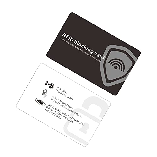 6 Pack RFID Blocking Card, NFC Contactless Credit Card Protector Safe Wallet Shield Bank Card Blocker