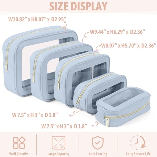 YOPCDJ 기저귀 가방 파우치, 블루., 미니멀리스트 - color: 블루., size: 5 pieces