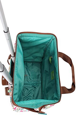 Lily Bloom Design Pattern Carry on Bag Wheeled Cabin Tote (Giraffe Park) - color: Giraffe Park