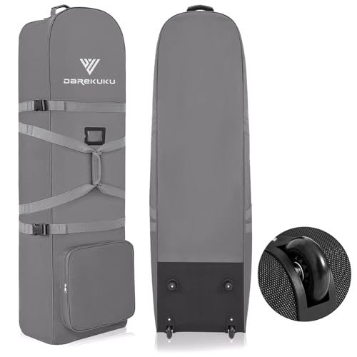 DAREKUKU Golf Travel Bag for Airlines - Heavy Duty 900D Oxford Fabric - color: Grey Basic