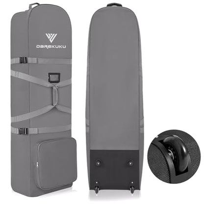 DAREKUKU Golf Travel Bag for Airlines - Heavy Duty 900D Oxford Fabric - color: Grey Basic