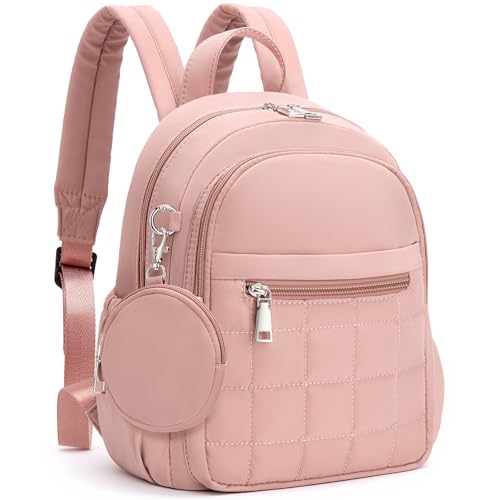 Mini Backpack for Women, Anti Theft RFID Small Travel Backpack - color: Pink