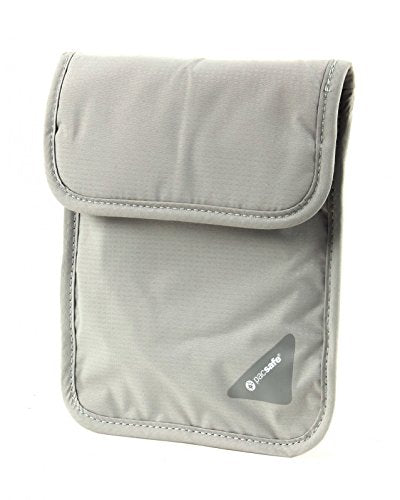 Pacsafe Coversafe X75 Anti-Theft RFID Blocking Neck Pouch, Neutral Grey - color: Neutral Grey