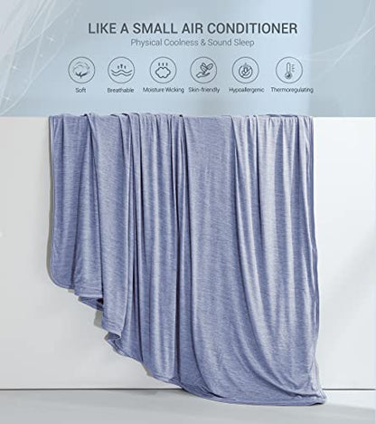 Marchpower Arc-Chill Cooling Blanket for Hot Sleepers Queen Size Blue - color: Blue, size: Queen 79" X 86"