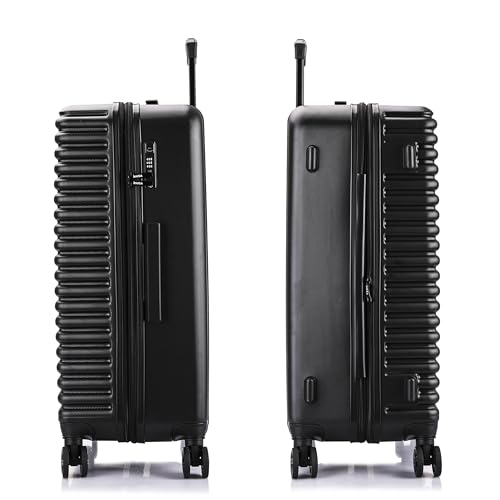 InUSA ALLY 28-Inch Large Hardside Spinner Luggage TSA Lock Durable Black - color: Black, size: 28 Inch