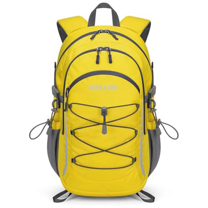 RealCool 20L Lightweight Hiking Backpack, Small Travel Daypack for Camping - color: Yellow, size: 20L