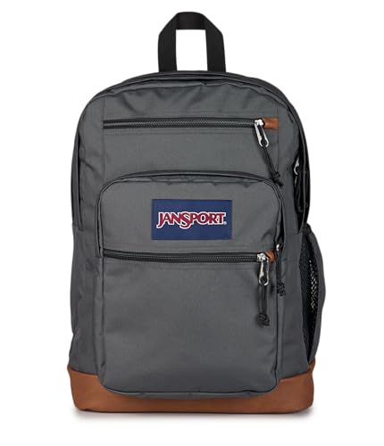 JanSport 34L Cool Backpack – 15-inch Laptop Sleeve, Smokey Grit | Ergonomic Straps, Waterbottle Pocket, Campus Weekender Travel Rucksack - color: Smokey Grit