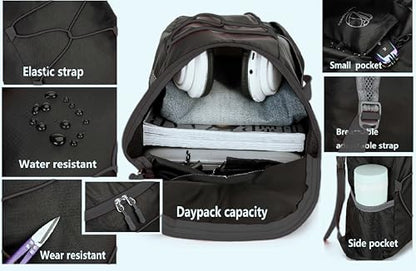 levayhill 16L Small Lightweight Foldable Backpack Sun Hats Travel, Black - color: Black