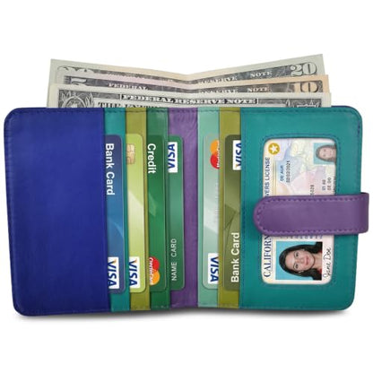 ili New York Bi-Fold Credit Card Wallet for Men & Women - Cool Tropics - color: Cool Tropics