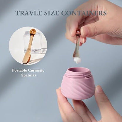 Eternal Moment Travel Containers for Toiletries 1.7 OZ Cosmetic Jar - color: Blue, size: 50ml