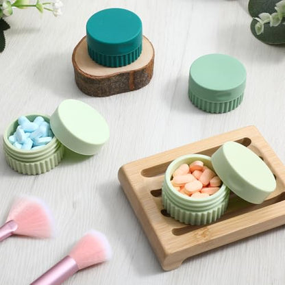 4pcs Silicone Travel Containers,Small Travel Containers For Creams