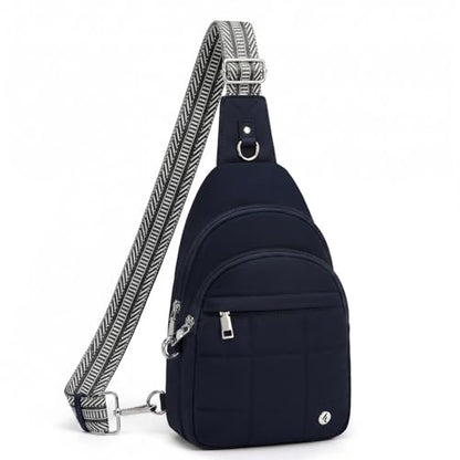 Anti Theft Sling Bag for Women, RFID Crossbody Purse Travel Blue - color: Dark Blue