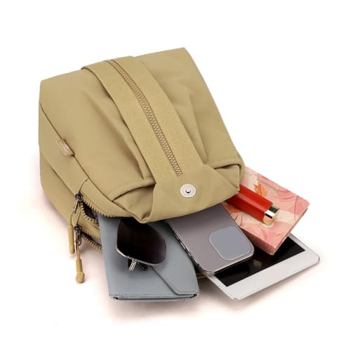 3-in-1 Convertible Backpack Chest Sling Crossbody Women Travel Lightweight - color: Brick Red
