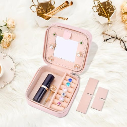 Inngeroo Christmas Stocking Stuffers for Women, Travel Jewelry Case Box | Personalized Gifts, Fashion Travel Essentials Trendy Stuff for Teen Girls Initial G - style: G