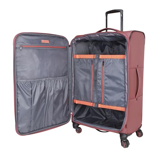Sharper Image Odyssey 29" Expandable 8-Wheel Spinner Large Checked Luggage Suitcase, Dusty Cedar - color: Dusty Cedar, size: Large Checked