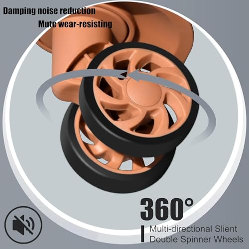 KEYTANG 3-Piece Hardshell Luggage Set(20/24/28), Lightweight Expandable Suitcase with TSA Lock and Double Spinner Wheels, 20% Expansion for Extra Packing, Carry-On and Checked Bags, Apricot Black - color: Black Brown, size: NEW 001-3PCS