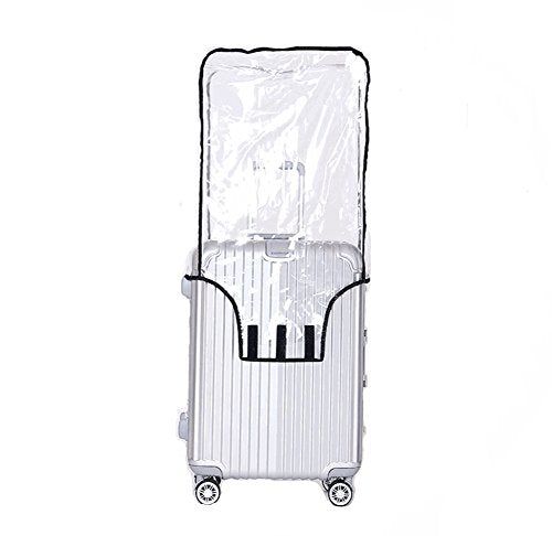 JenKin Luggage Protector Suitcase Cover PVC Waterproof Travel Suitcase Fits Most 20" to 30"(28") - size: 28" (19.7"L x 12.2"W x 28.3"H)