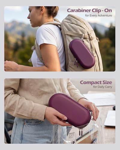 ProCase Hard Double Sunglasses Glasses Case for Men Women -Plum - color: Plum