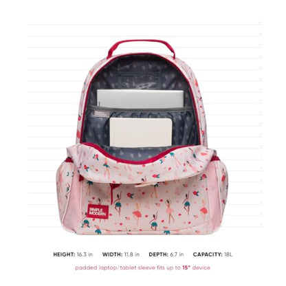 Simple Modern Disney Princess Kids Backpack for School, Girls, Boys | 18L - color: Disney: Princess Rainbows, style: Kids Large