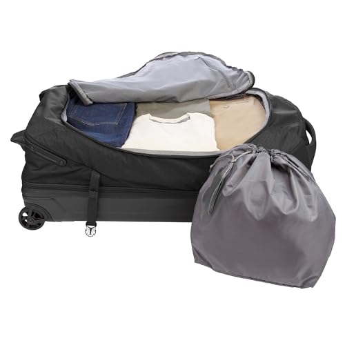 Eddie Bauer Expedition Rolling Duffel Bag with Wheels - Black, 34" - color: Black, size: 34" (Check-In)