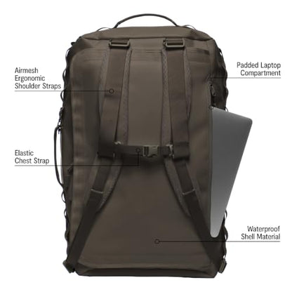 Baboon to the Moon Go-Bag Big Duffle Bag 60L, Stylish Travel Bag, Charcoal - color: Charcoal, size: BIG (60L)