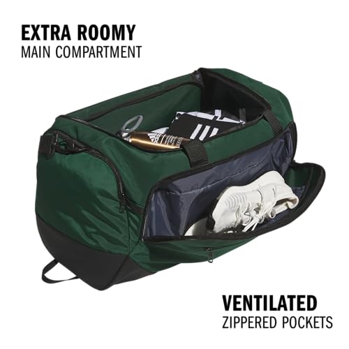 adidas Defender 5 Duffel Bag for Sports, Gym and Travel, Team Dark Green, OSFA - color: Team Dark Green/Medium 59L, style: Medium 59l
