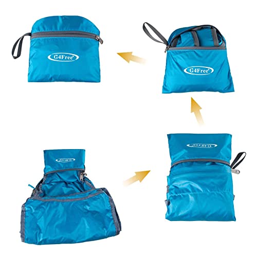 G4Free 20L Small Packable Travel Hiking Backpack for Men Women - color: Sky Blue, size: 20L