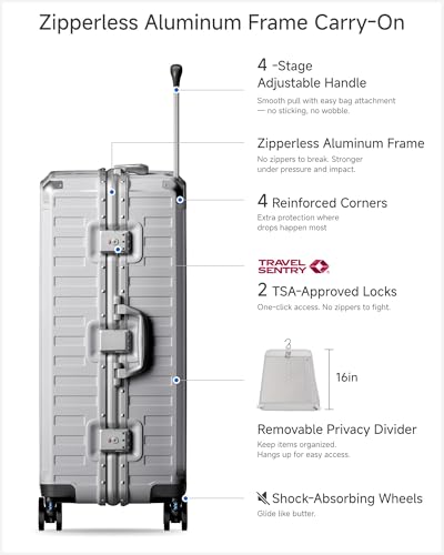 LUGGEX 28 Inch Zipperless Checked Luggage, Silver Grey - color: Silver Grey, size: 28 Inch