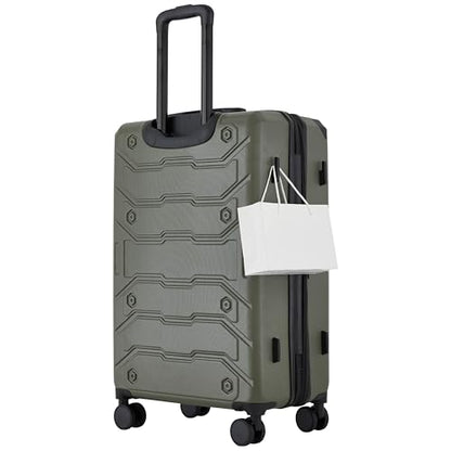 Wrangler ATG Trailway Expandable Hardside Luggage, Winter Moss, 22" Carry-On - color: Winter Moss