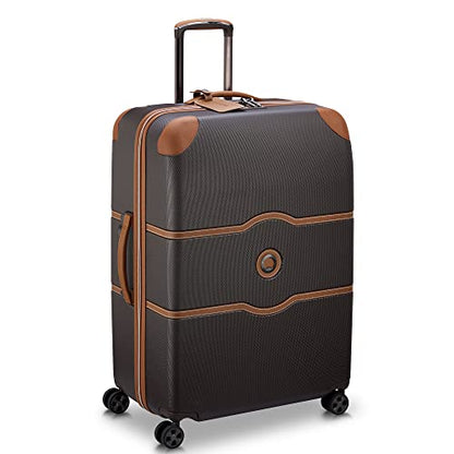 DELSEY PARIS Chatelet Air 2.0, 28 Inch Checked Luggage, Chocolate Brown - color: Chocolate Brown, size: Checked-Large 28 Inch