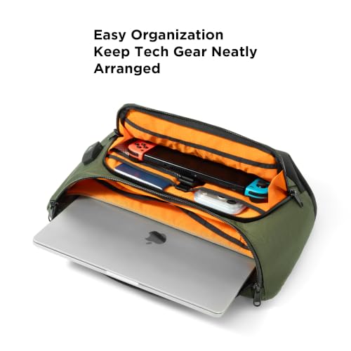 ALPAKA Bravo Sling Max 8L RFID-Blocking Sling Laptop Bag - color: Dark Green