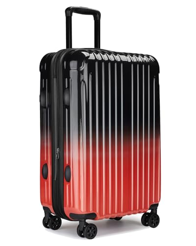 Carry On Luggage 22x14x9 Airline Approved, Suitcases with Wheels - color: Orange, size: S(carry-on-20")